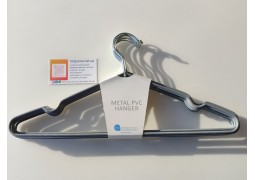 Вішалки-плечики силіконові 400х3,5мм. (сірий колір)